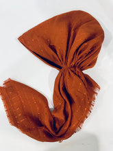 Load image into Gallery viewer, Rust Shimmer Dots Autumn Spice Pretied