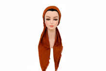 Load image into Gallery viewer, Rust Shimmer Dots Autumn Spice Pretied