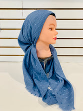 Load image into Gallery viewer, Sky Blue Shimmer Dots Elegance Pretied