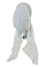 Load image into Gallery viewer, Pure Elegance White Shimmer Dots Pretied