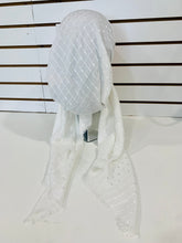 Load image into Gallery viewer, Pure Elegance White Shimmer Dots Pretied