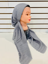 Load image into Gallery viewer, Sophisticated Gray Shimmer Dots Classic Pretied