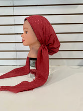 Load image into Gallery viewer, Rose Blush Shimmer Dots Elegance Pretied