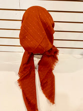 Load image into Gallery viewer, Rust Shimmer Dots Autumn Spice Pretied