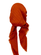 Load image into Gallery viewer, Rust Shimmer Dots Autumn Spice Pretied