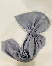 Load image into Gallery viewer, Sophisticated Gray Shimmer Dots Classic Pretied