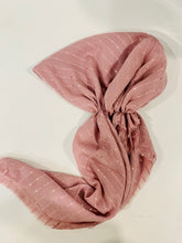 Load image into Gallery viewer, Pale Blush Shimmer Dots Serenity Pretied