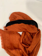 Load image into Gallery viewer, Rust Shimmer Dots Autumn Spice Pretied