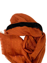Load image into Gallery viewer, Rust Shimmer Dots Autumn Spice Pretied