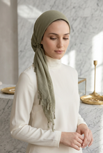 Load image into Gallery viewer, Beaded Fringe Cotton Pretied