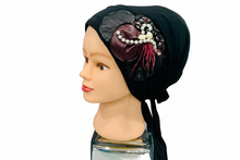 Load image into Gallery viewer, Elegant Long Tail Pre-Tied Tichel with Embellishments