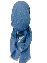 Load image into Gallery viewer, Sky Blue Shimmer Dots Elegance Pretied