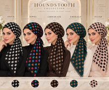 Load image into Gallery viewer, Couture Houndstooth Pre-Tied Tichel