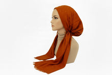 Load image into Gallery viewer, Rust Shimmer Dots Autumn Spice Pretied