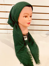 Load image into Gallery viewer, Forest Green Shimmer Dots Nature Pretied