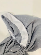 Load image into Gallery viewer, Sophisticated Gray Shimmer Dots Classic Pretied