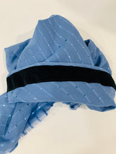 Load image into Gallery viewer, Sky Blue Shimmer Dots Elegance Pretied