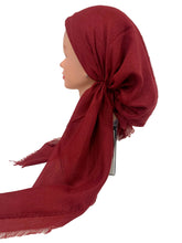 Load image into Gallery viewer, Shimmery Cotton Pre-Tied Tichels - Red Shades | Bestseller