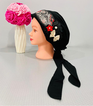 Load image into Gallery viewer, Elegant Long Tail Pre-Tied Tichel with Embellishments