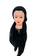 Load image into Gallery viewer, Classic Black Shimmer Dots Elegance Pretied