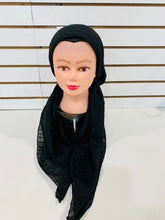 Load image into Gallery viewer, Classic Black Shimmer Dots Elegance Pretied