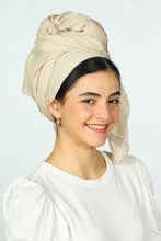 Load image into Gallery viewer, Meital Headwrap with a Golden Border