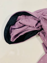 Load image into Gallery viewer, Lavender Shimmer Dots Serenity Pretied