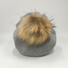 Load image into Gallery viewer, Luxury Cashmere Winter Berets with Pompoms