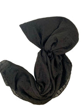 Load image into Gallery viewer, Classic Black Shimmer Dots Elegance Pretied