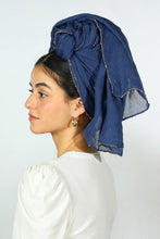 Load image into Gallery viewer, Meital Headwrap with a Golden Border
