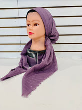 Load image into Gallery viewer, Lavender Shimmer Dots Serenity Pretied