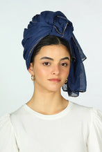 Load image into Gallery viewer, Meital Headwrap with a Golden Border