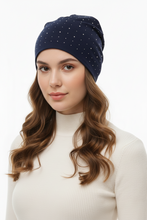 Load image into Gallery viewer, Soft Cotton Diamond Studded Beanie