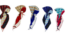 Load image into Gallery viewer, Multi Lined Silky Pre-Tied Tichels - Elegant Patterns