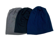 Load image into Gallery viewer, Cotton Ribbed Beanie - Soft Slouchy Head Covering for All-Day Comfort