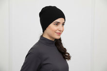 Load image into Gallery viewer, Cotton Ribbed Beanie - Soft Slouchy Head Covering for All-Day Comfort