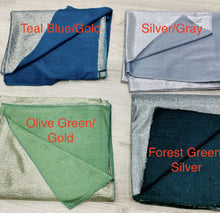 Load image into Gallery viewer, Two Toned Party Scarves - Long Rectangles