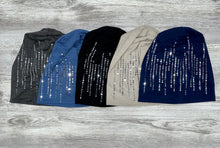 Load image into Gallery viewer, Cotton Silver Sequin Beanies