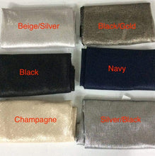 Load image into Gallery viewer, Two Toned Party Scarves - Long Rectangles