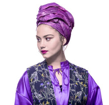 Load image into Gallery viewer, Leatherette Snake Skin Two Toned Scarves - Edgy Elegant Rectangles