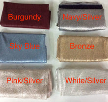 Load image into Gallery viewer, Two Toned Party Scarves - Long Rectangles