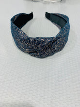 Load image into Gallery viewer, Metallic Dots Top Knot Headband