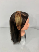 Load image into Gallery viewer, Metallic Dots Top Knot Headband