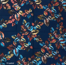 Load image into Gallery viewer, Gorgeous Leaves Squares - Cotton Nature Print