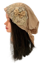 Load image into Gallery viewer, Shiny Party Pre-Tied Tichels with Embellishments - Lycra Elegance