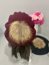 Load image into Gallery viewer, Luxury Cashmere Winter Berets with Pompoms