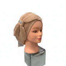 Load image into Gallery viewer, Rhinestone Studded Big Bow Beret