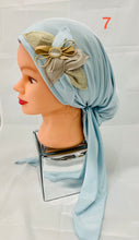 Load image into Gallery viewer, Shiny Party Pre-Tied Tichels with Embellishments - Lycra Elegance