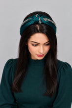 Load image into Gallery viewer, Luxury Rhinestone Top Knot Headband