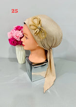 Load image into Gallery viewer, Shiny Party Pre-Tied Tichels with Embellishments - Lycra Elegance